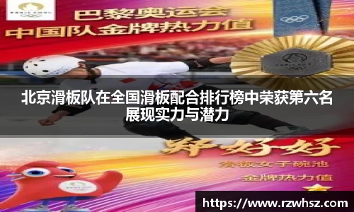 北京滑板队在全国滑板配合排行榜中荣获第六名展现实力与潜力